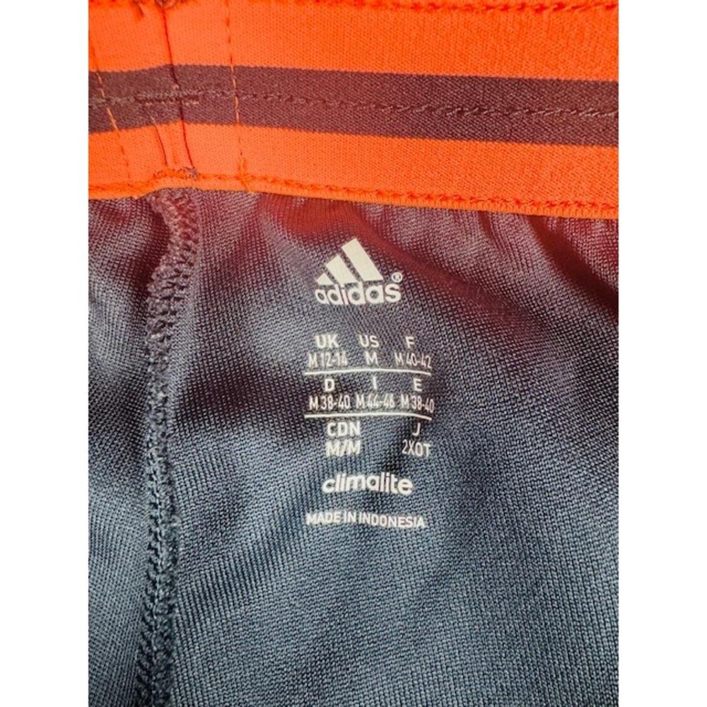 Adidas Training Pants Womens Medium Climalite Navy Blue Coral Athletic Straight - Picture 5 of 8